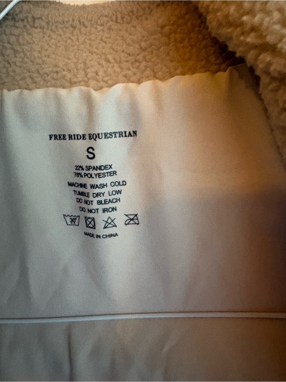 Free Ride Equestrian teddy jacket - Picture 3 of 5